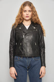 Chaqueta cuero  negro lauren talla 36 142