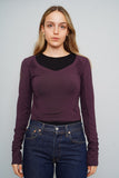 Polera Morado Athleta Talla S Image 0