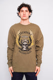Polera Verde harley davidson Talla M