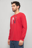 Polera casual  rojo nautica talla M 111