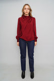 Blusa Burdeo Express Talla S Image 3
