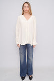 Blusa crema Vince Talla L Image 3