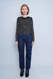 Blusa Negro Faded Rose Talla M Image 3