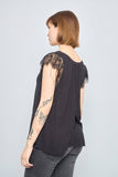 Blusa casual  negro free people talla S 571