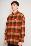 Camisa cuadrille cafe/burdeo Carhartt Talla Xl Image 1