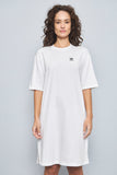 Vestido casual  blanco  adidas talla M 709