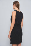 Vestido casual  negro halston talla M 267