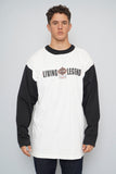 Polera bicolor n/b harley davidson Talla Xl Image 0