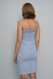 Vestido Celeste/Blanco ralph lauren Talla Xs Image 2