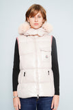 Parka rosa pálido Moncler Talla TU