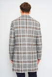 Abrigo escocesa gris BOSS Talla 40R Image 2