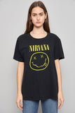 Polera casual  negro nirvana talla M 108