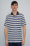 Polera Blanco/azul polo ralph lauren Talla L