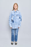 Jacket denim celeste calvin klein Talla Xl Image 3