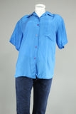 Blusa Azul factory Talla M Image 0