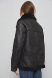 Chaqueta casual  negro aftf talla L 118