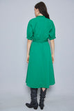 Vestido Verde Zara Talla M Image 2