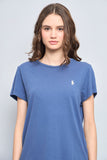 Polera casual  azul polo talla M 728