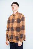 Camisa escocesa cafe Carhartt Talla L Image 1