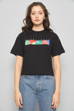 Polera casual  negro teddy fresh talla Xs 053