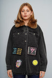 Jacket denim negro asos design Talla 38 Image 0