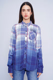 Camisa escocesa azul harley davidson Talla M Image 0