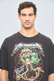 Polera casual  gris metallica talla Xl 650