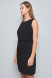 Vestido casual  negro halston talla M 267