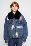 Jacket denim azul wrangler x lovemade Talla M