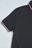 Polera casual  negro tommy hilfiger talla L 724