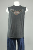 Polera Gris harley davidson Talla L