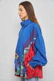 Cortaviento casual  azul reebok talla Xl 893