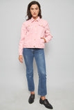 Chaqueta denim  rosado lauren talla L 164