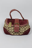 Cartera/Mochila beige/vino Coach Talla TU Image 0