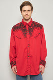 Camisa casual  rojo scully talla Xxl 943