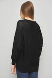 Sweater casual  negro sideffects talla M 355