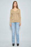 Sweater casual  amarillo lauren talla M 924