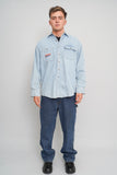 Camisa denim celeste DC Talla M Image 3