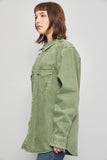 Blusa casual  verde zara talla L 015