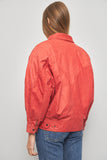 Chaqueta cuero  rojo g iii talla M 911