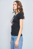 Polera casual  negro american apparel talla S 729