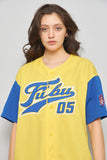 Polera casual  amarillo fubu talla L 056