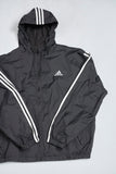 Cortaviento casual  negro  adidas talla L 619