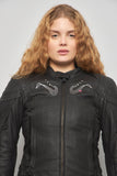 Chaqueta cuero  negro scorpion exo talla S 137