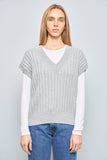 Sweater casual  gris gap talla S 455