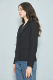 Blazer casual  negro polo talla Xs 430