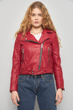 Chaqueta casual  rojo zara talla M 139