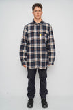 Camisa escocesa azul Carhartt Talla Xl Image 3
