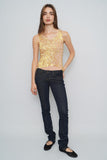 Top dorado/lentejuelas Sin marca Talla TU Image 3