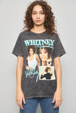 Polera casual  gris whitney houston talla M 394